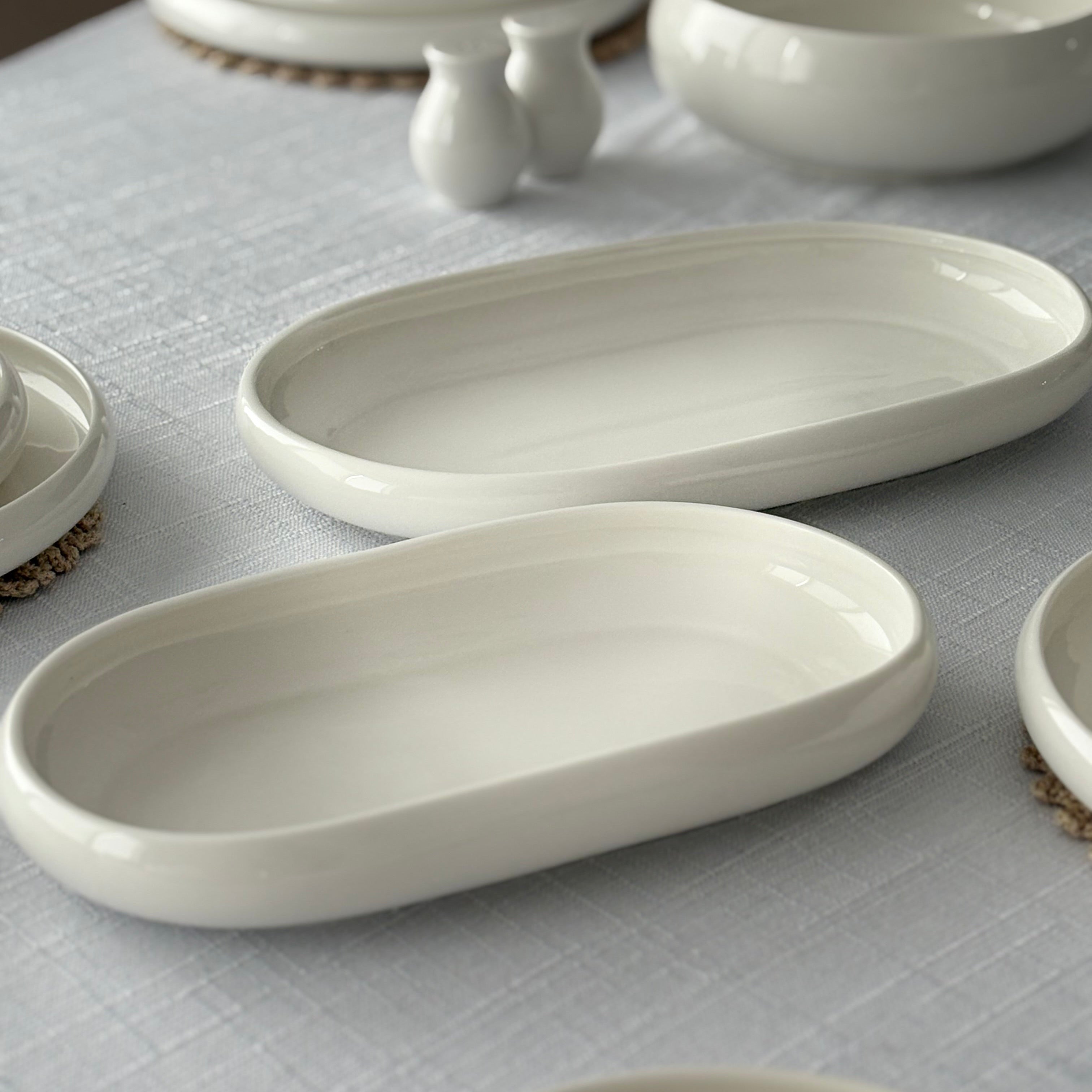 Servierplatte Belicia| Weiß 2-Teilig Selhome