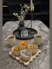 Keramikschale in Beige