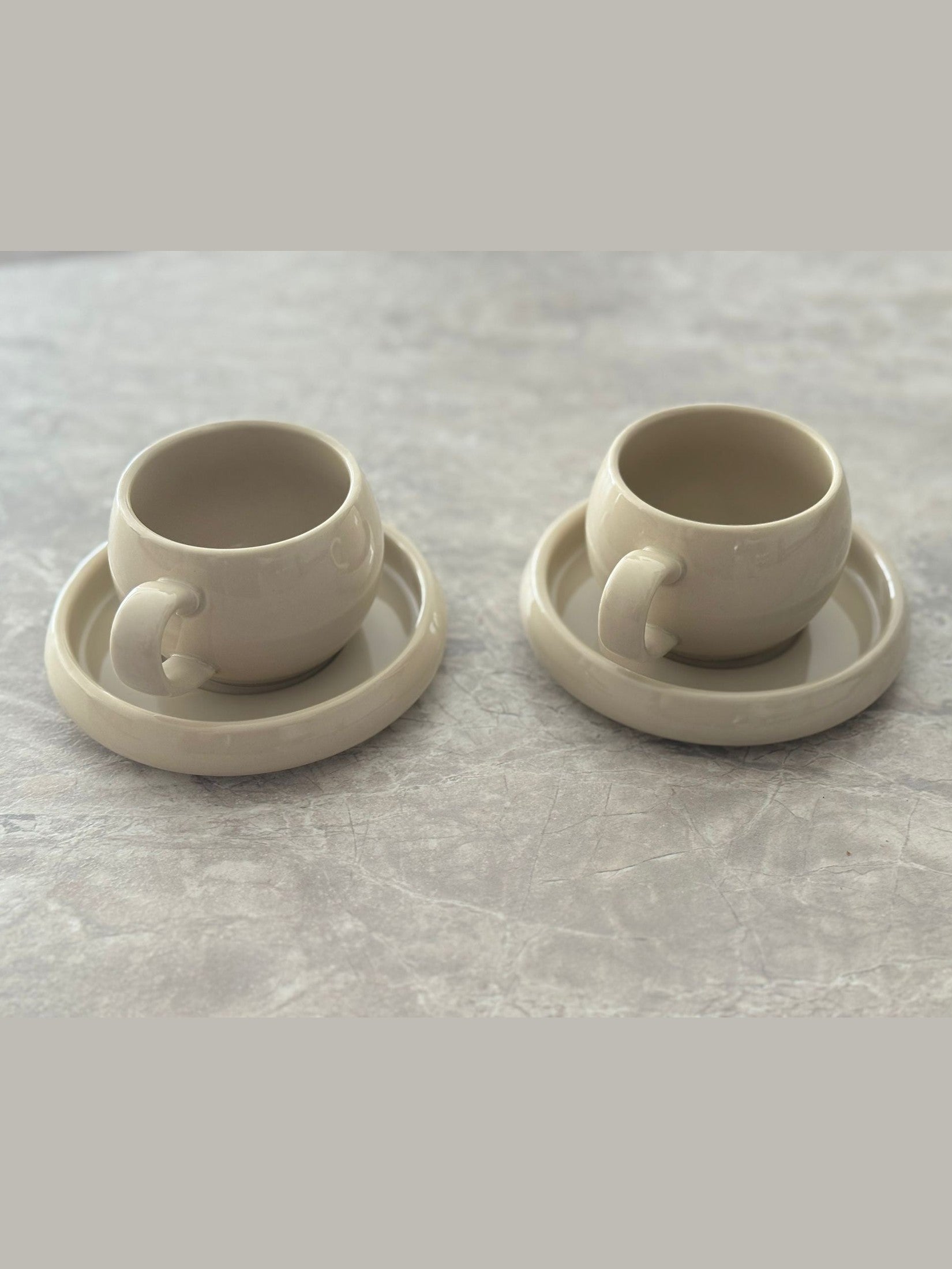 Bondy Kaffeeset beige 4-Teilig Bricard Porcelain