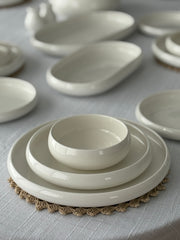 BELICIA GESCHIRR SET| WEIẞ 27-TEILIG