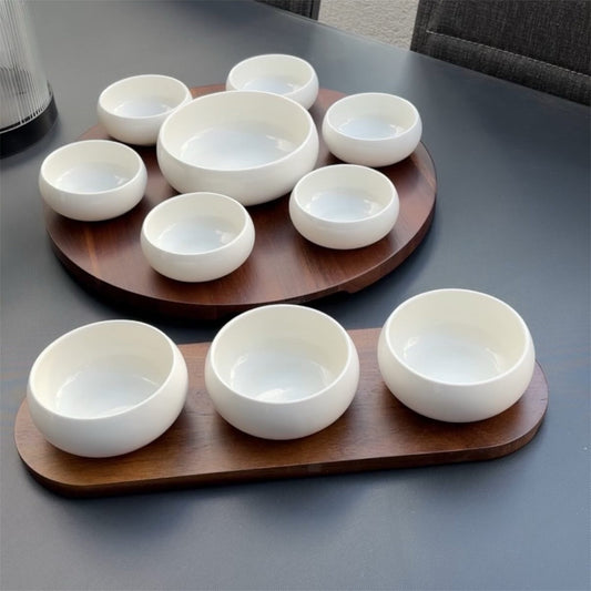 Belicia Servierset mit Akazienholz | 4-Teilig Selhome