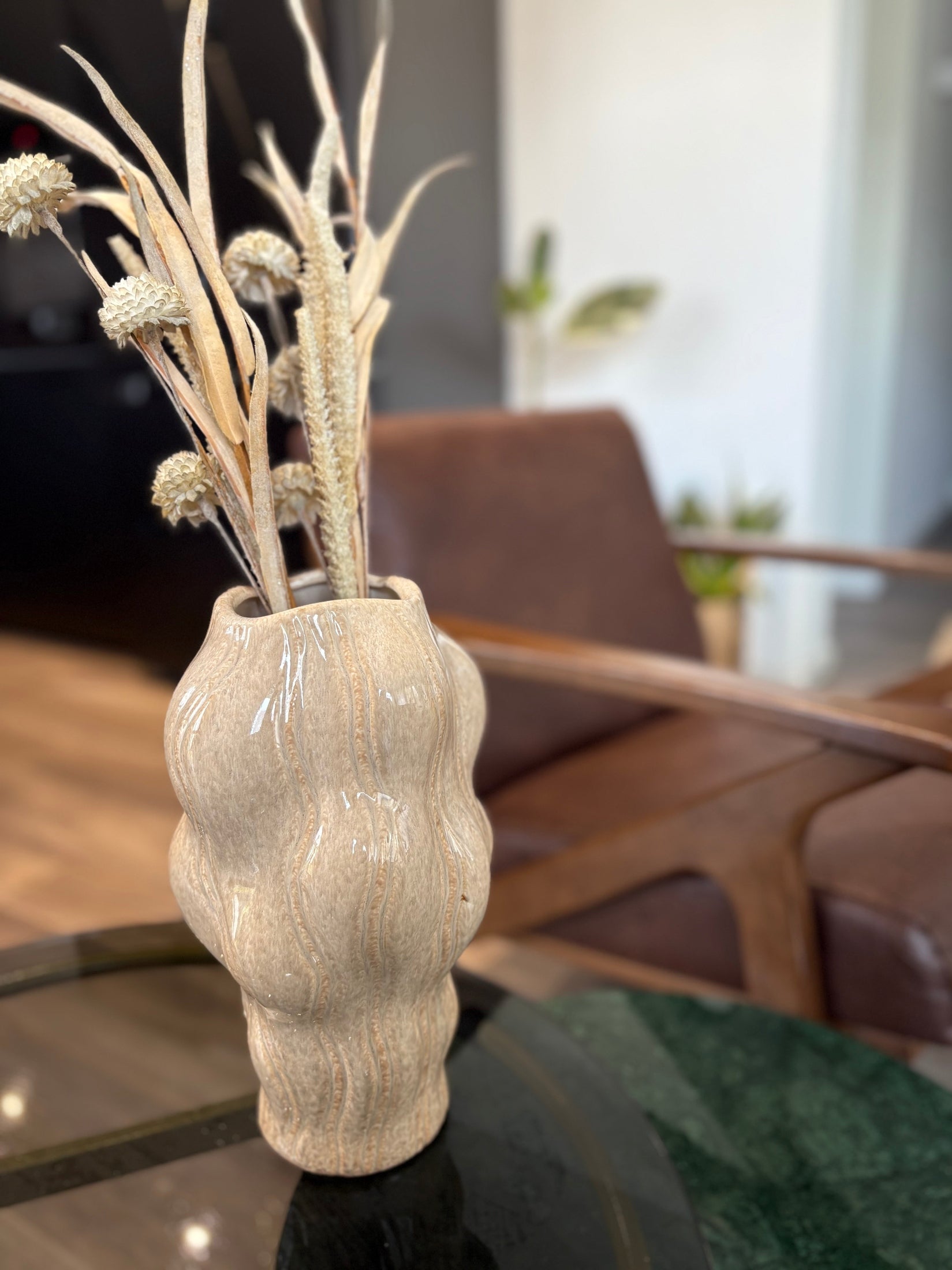 Vase Ripple Sand Selhome