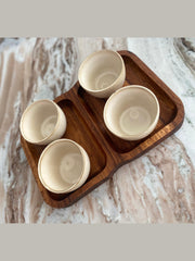 Keramikschale in Beige