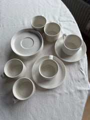 Lunel Espressoset weiß 12-Teilig