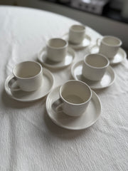 Lunel Espressoset weiß 12-Teilig