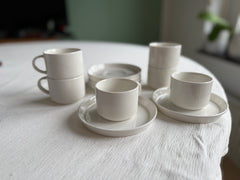 Lunel Espressoset weiß 12-Teilig