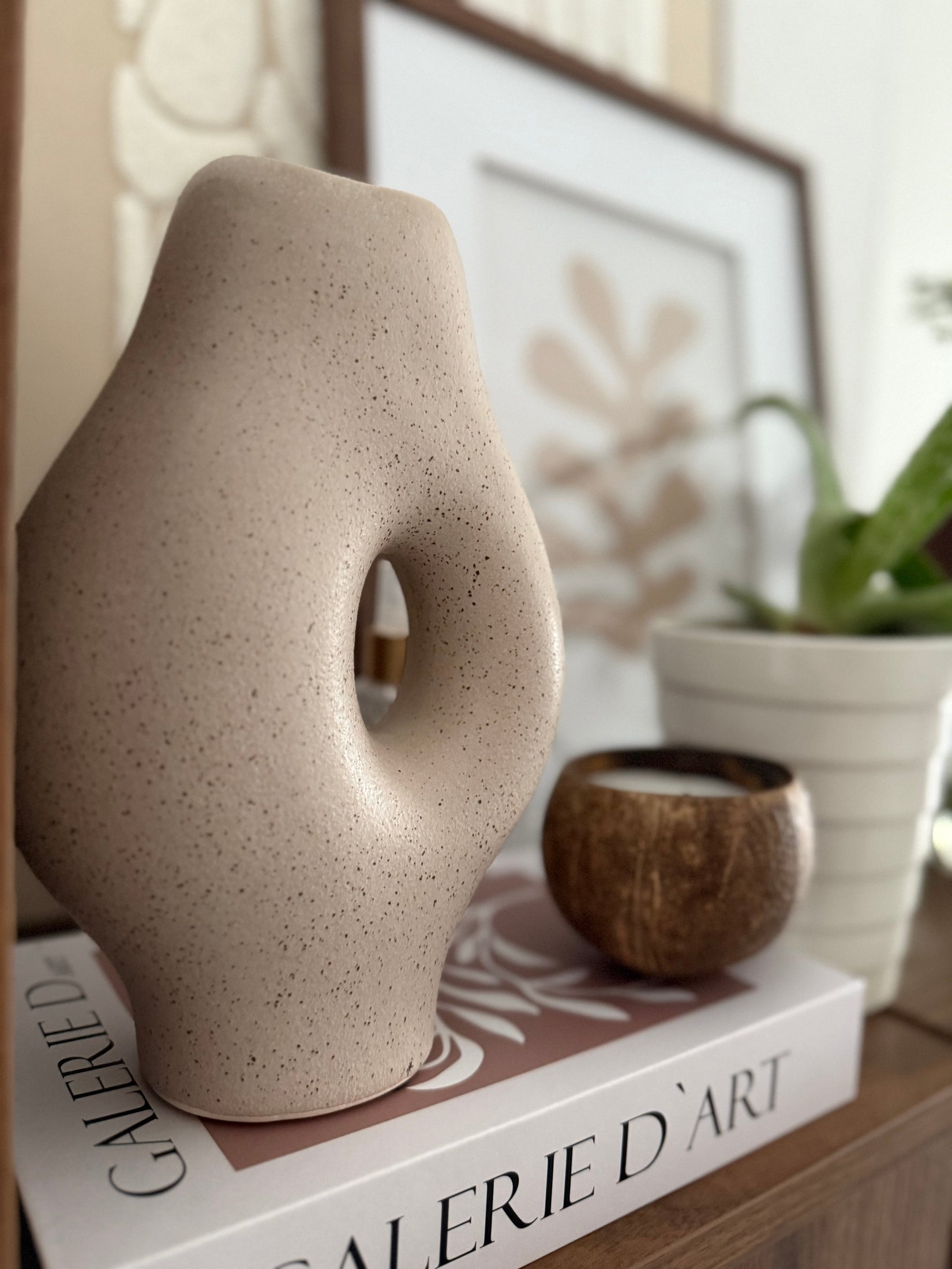 Vase Donut Sand Selhome