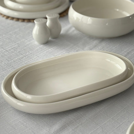 Servierplatte Belicia| Weiß 2-Teilig Selhome