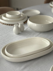 Servierplatte Belicia| Weiß 2-Teilig