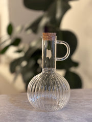 Glas-Ölspender Luna mit Korkverschluss