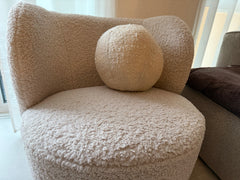 Rundes Kissen Boucle