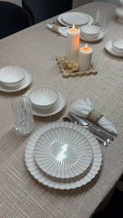 PARIS GESCHIRR SET | WEIẞ/BEIGE 25-TEILIG