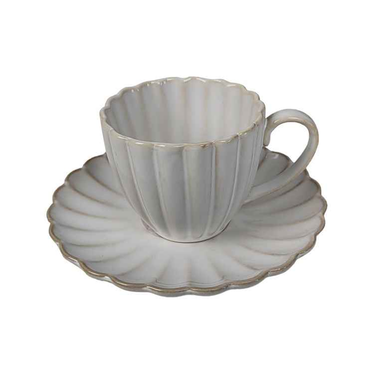 Paris Espressoset| Weiß/Beige 4-Teilig