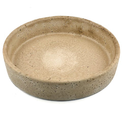 Steinguttablett Rund Beige Selhome