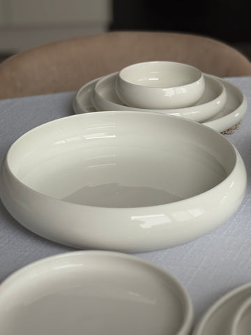 Servier&-Salatschüssel Belicia| Weiß