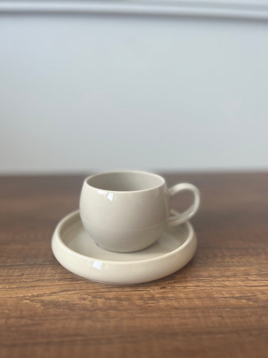 Bondy Kaffeeset beige 4-Teilig Bricard Porcelain