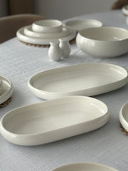 Servierplatte Belicia| Weiß 2-Teilig