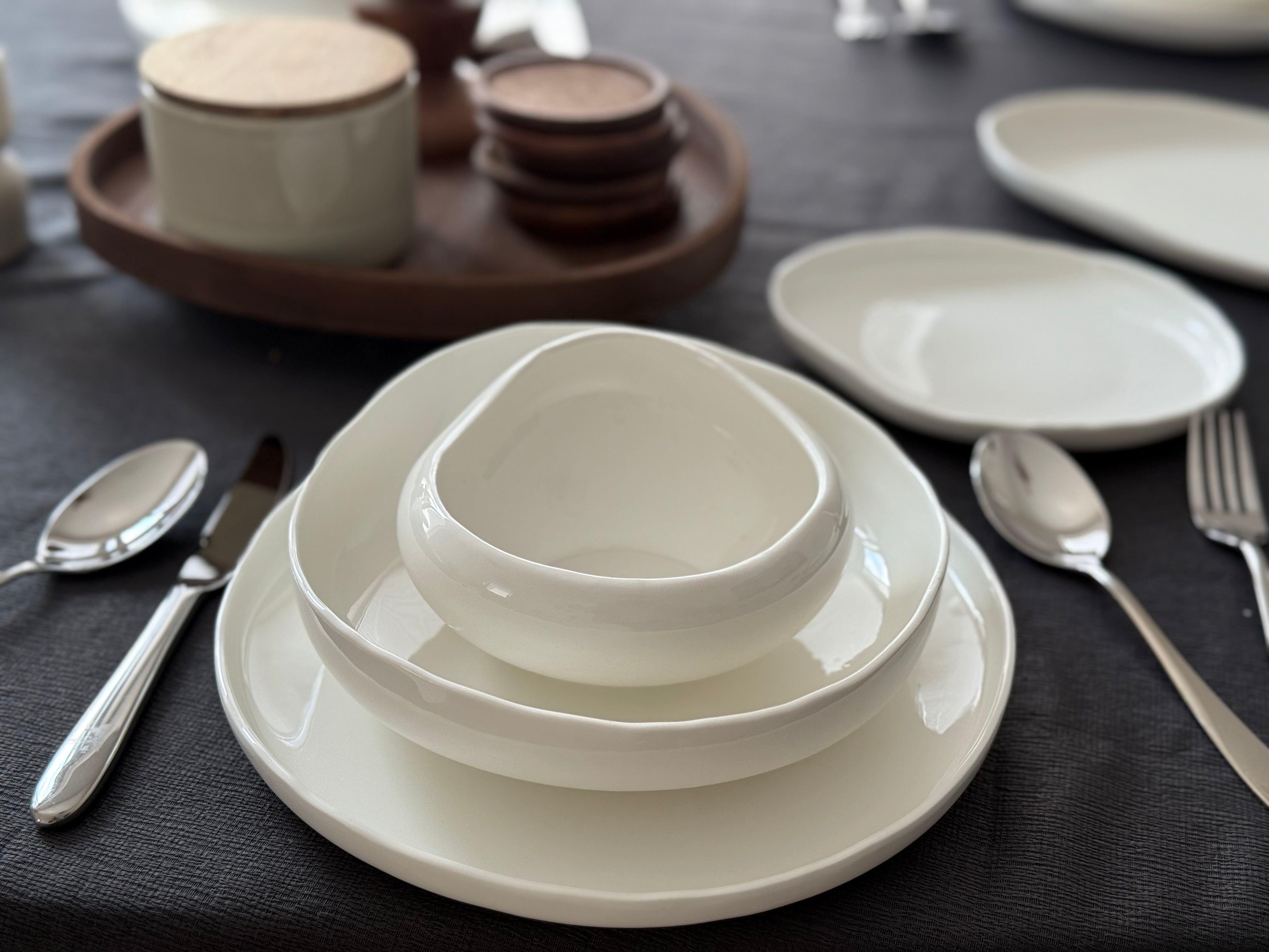 Elegantes Barles Geschirrset, hochwertiges Porzellan für stilvolles Essgeschirr