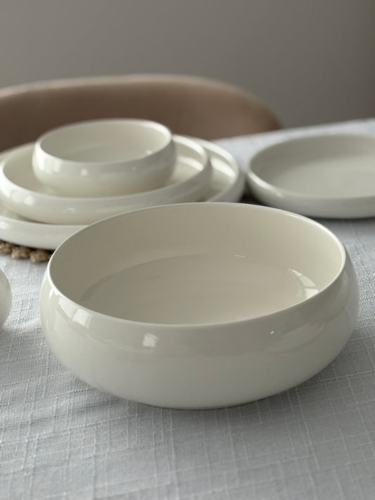 Servier&-Salatschüssel Belicia| Weiß