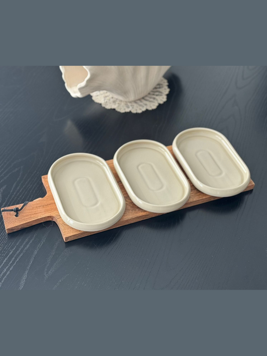 Bondy Schalenset beige 3-Teilig