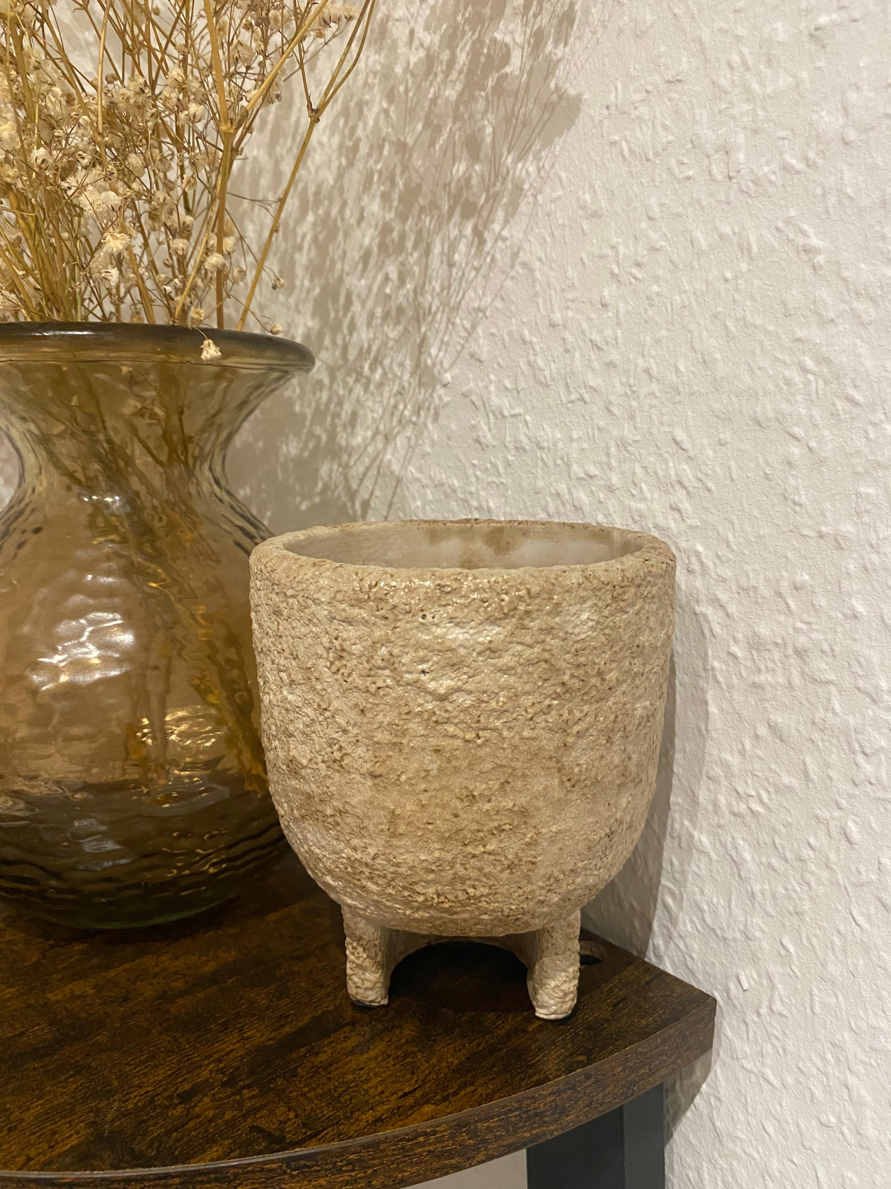 Steingut Dekoschale