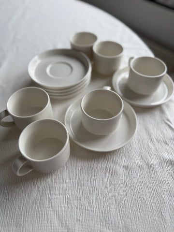 Lunel Espressoset weiß 12-Teilig