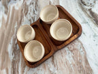 Keramikschale in Beige