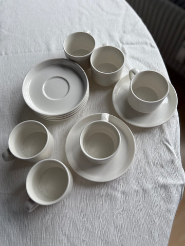 Lunel Espressoset weiß 12-Teilig