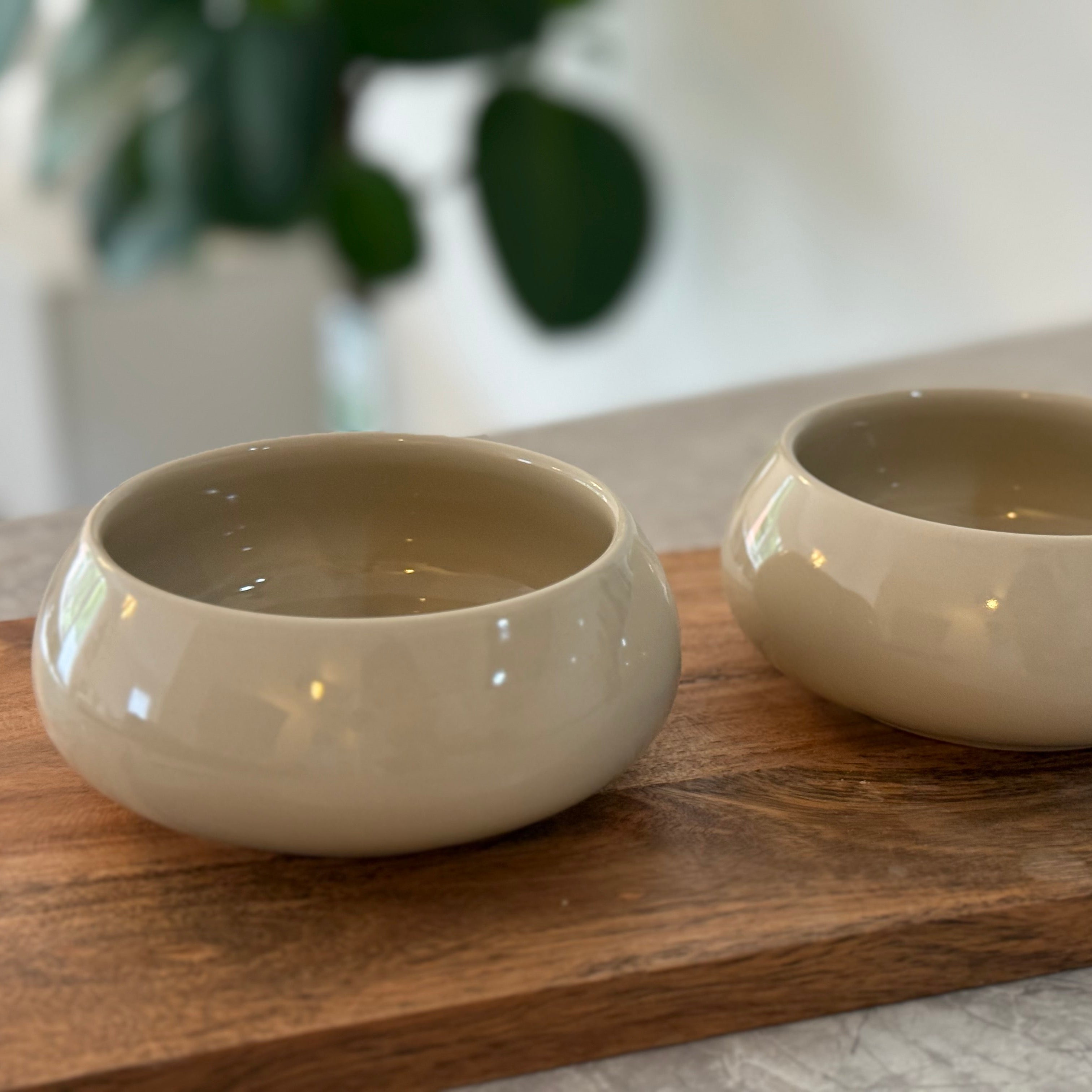 Bondy Schalen rund beige