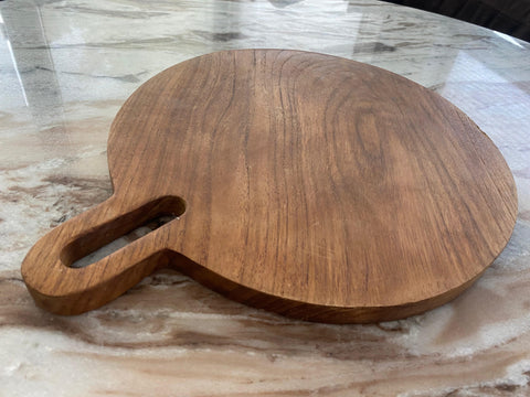 Serviertablett Akazienholz rund