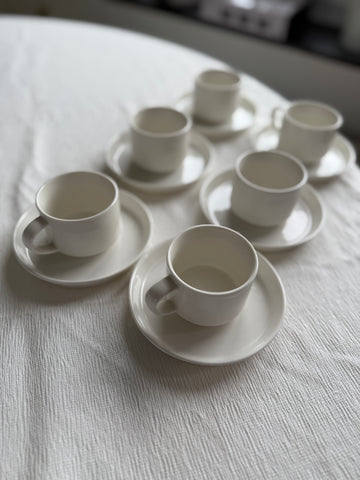 Lunel Espressoset weiß 12-Teilig