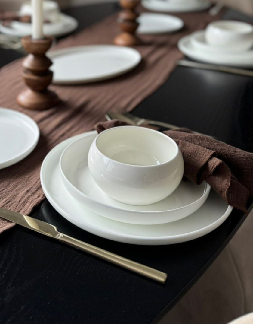 BOBIGNY GESCHIRR SET | Weiß 25-TEILIG