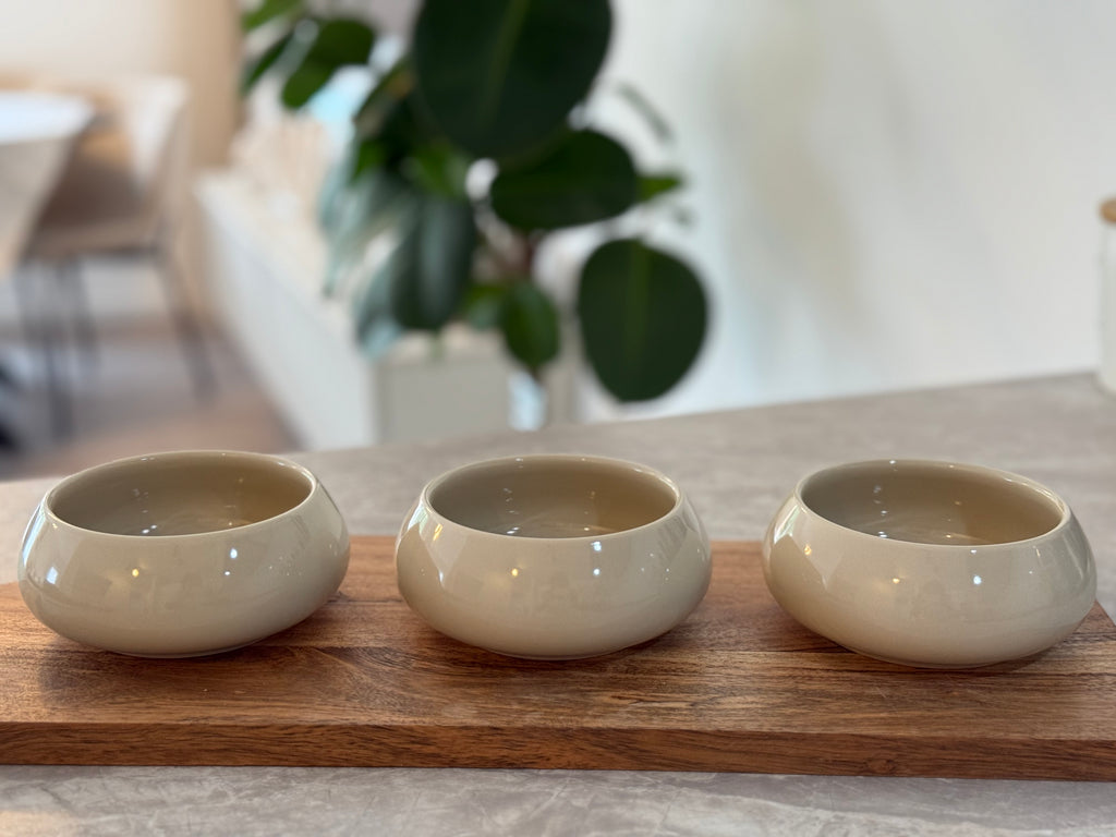 Bondy Schalen rund beige