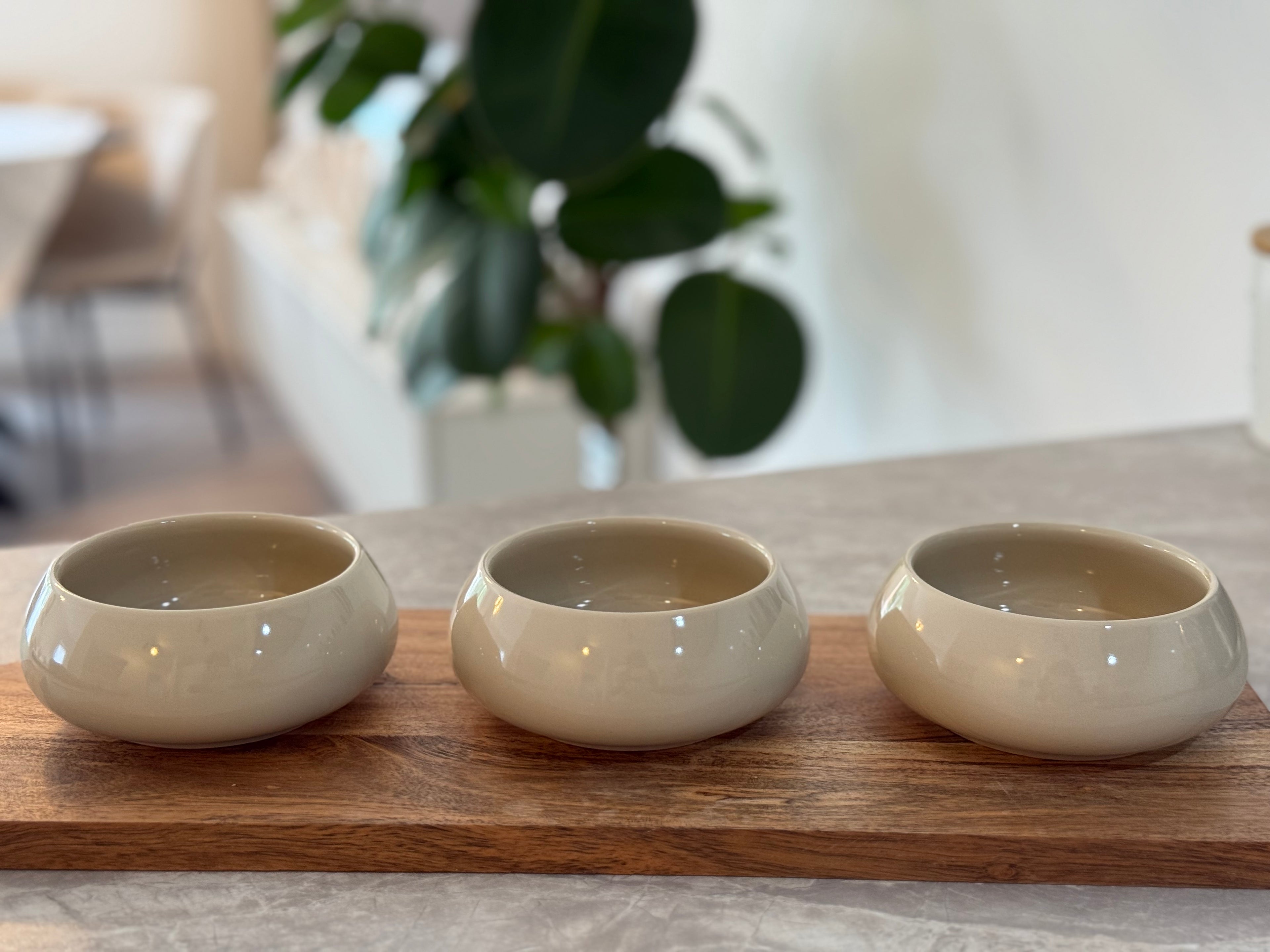 Bondy Schalen rund beige