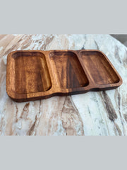 Serviertablett Drilling aus Akazienholz