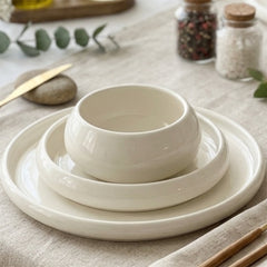 BONDY GESCHIRR SET | WEIß 25-TEILIG Selhome