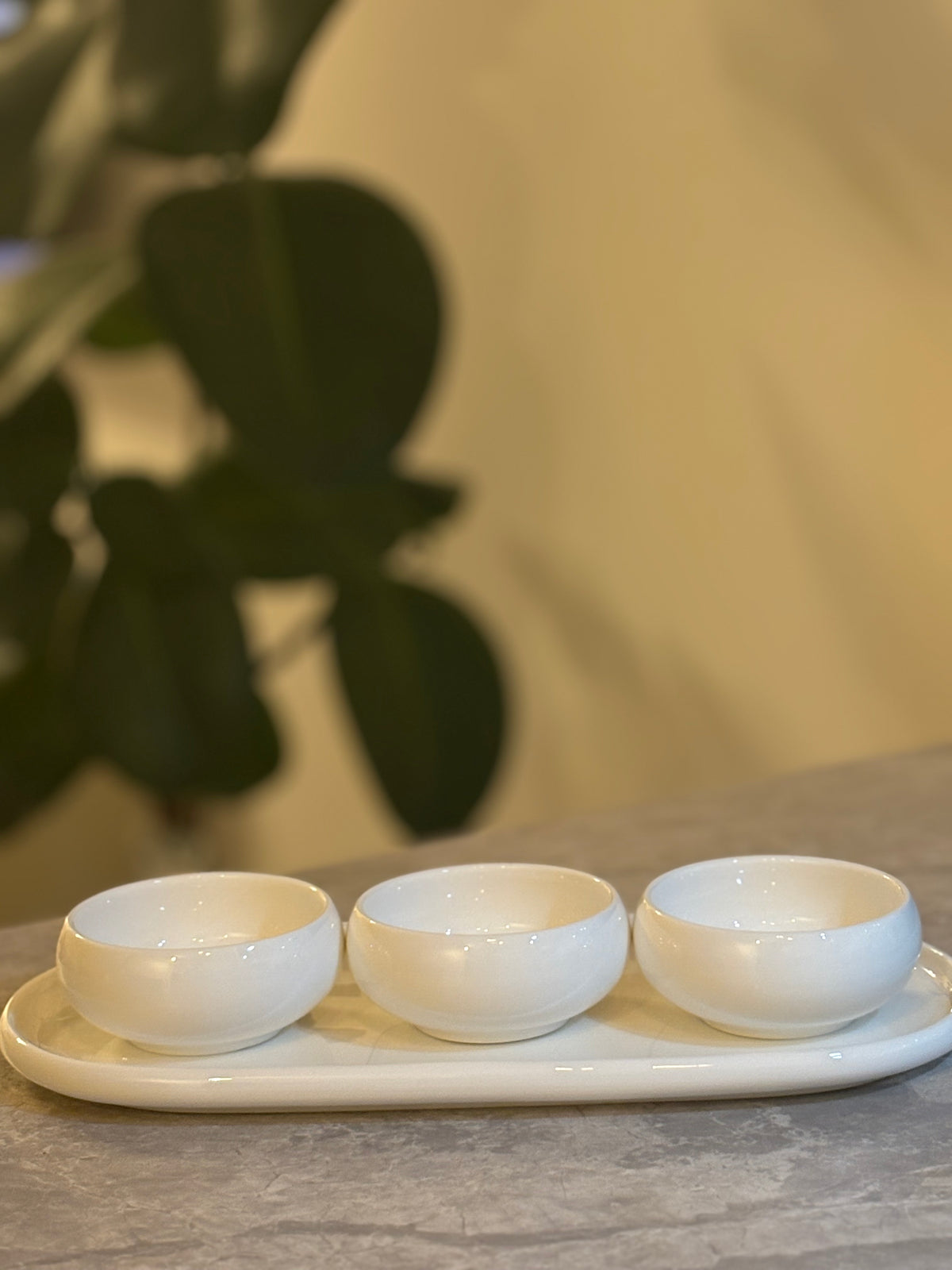 Snackschalenset Belicia|Weiß 4-Teilig