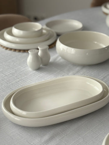 Servierplatte Belicia| Weiß 2-Teilig