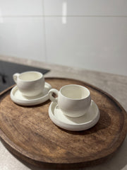 Bondy Espressoset weiß 4-Teilig