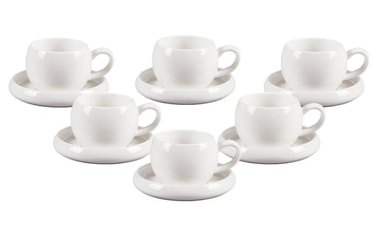 Bondy Kaffeeset weiß 4-Teilig Bricard Porcelain