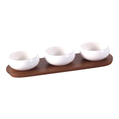Belicia Servierset mit Akazienholz | 4-Teilig Selhome