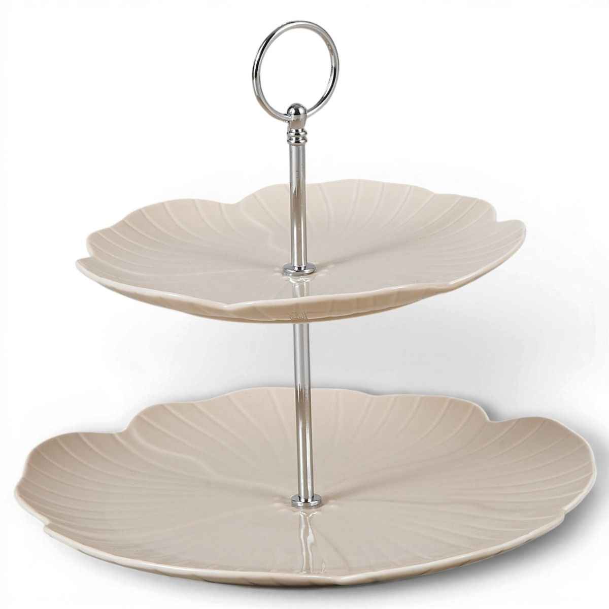 BRICARD FLORANGE ETAGÈRE 2-LAGIG | BEIGE Ø20-27 CM