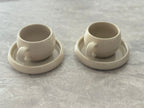 Bondy Espressoset beige 4-Teilig